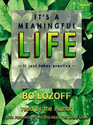 cover image of It's a Meaningful Life